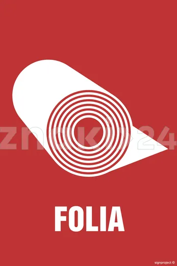 Etykieta na pojemniki na odpady Folia - Segregacja śmieci - OD110