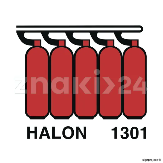 Halon 1301 battery - Znak morski - FA010