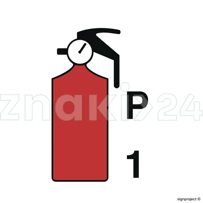 1kg Powder fire extinguisher - Znak morski - FA084