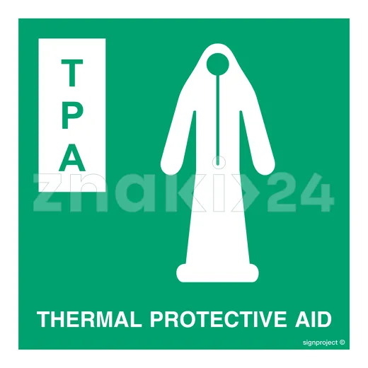 Thermal protective aid (TPA) - Znak morski - FB036