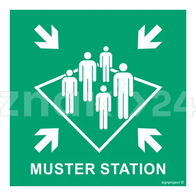 Muster station - Znak morski - FB032