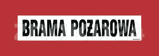 Droga pożarowa (2D do słupka) - Znak przeciwpożarowy - BC604