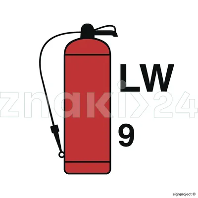 9L Foam fire extinguisher - Znak morski - FA080