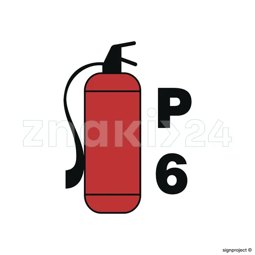 6kg Powder fire extinguisher - Znak morski - FA079