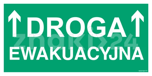 Droga ewakuacyjna - Znak ewakuacyjny - AC051