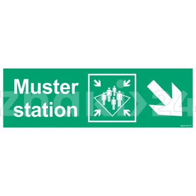 Muster station side down right - Znak morski - FB133