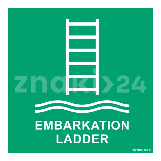 Embarkation ladder - Znak morski - FB010