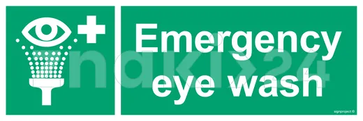 Emergency eye wash - Znak morski - FB101