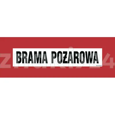 Droga pożarowa (2D do słupka) - Znak przeciwpożarowy - BC604