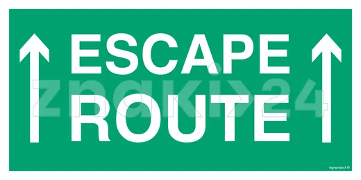 Escape route - Znak ewakuacyjny - AC065