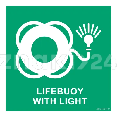 Lifebuoy with light - Znak morski - FB018