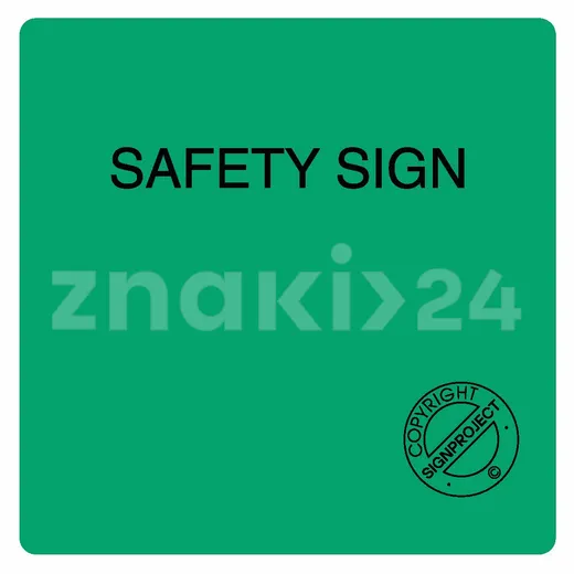 Safety sign - Znak ewakuacyjny - AC502