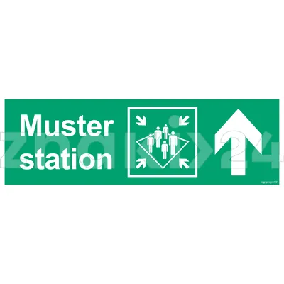 Muster station up right - Znak morski - FB130