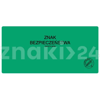 Znak bezpieczeństwa - Znak ewakuacyjny - AC503