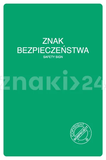 Znak bezpieczeństwa - Znak ewakuacyjny - AC505