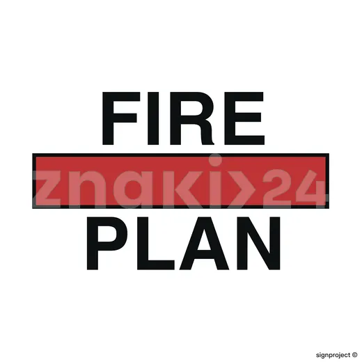 Fire control plan - Znak morski - FA001