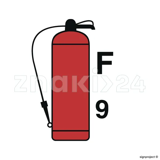 9L Foam fire extinguisher - Znak morski - FA091