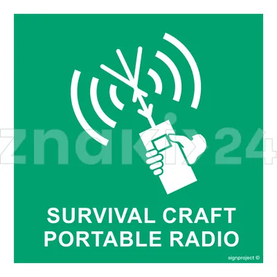 Survival craft portable radio - Znak morski - FB040