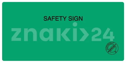 Safety sign - Znak ewakuacyjny - AC504