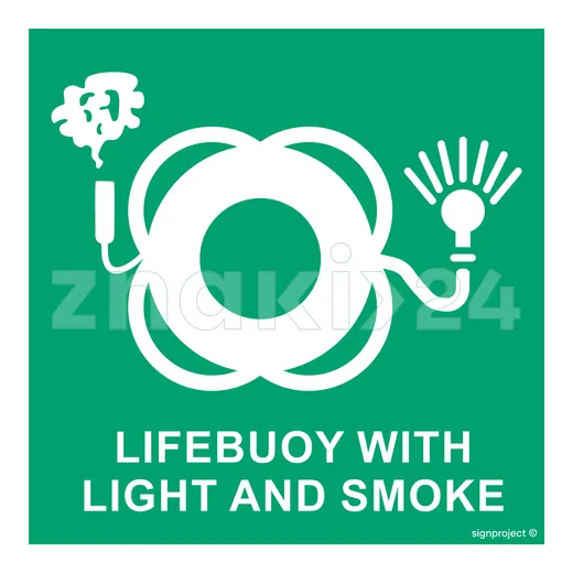 Lifebuoy with light and smoke - Znak morski - FB020