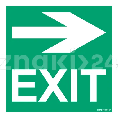 Right to EXIT - Znak morski - FB167