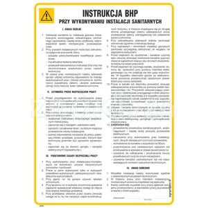 Instrukcja BHP przy wykonywaniu instalacji sanitarnych - IAF11 - Instrukcja BHP do wydruku