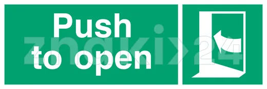 Push right to open - Znak morski - FB178