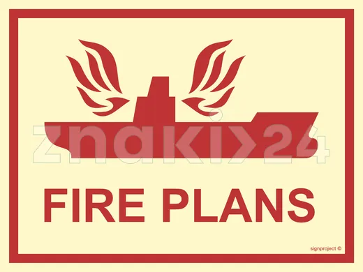 Fire plans - Znak morski - FE159