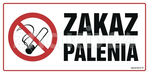 Zakaz palenia - Znak informacyjny - NC138