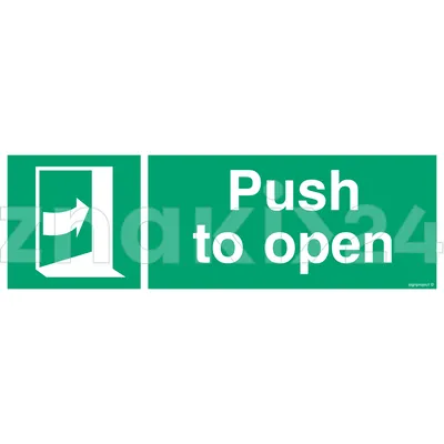 Push left to open  - Znak morski - FB177