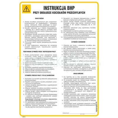 lnstrukcja BHP przy obsłudze kociołków przechylnych - IAG16 - Instrukcja BHP do wydruku