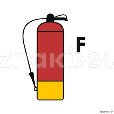 Halon fire extinguisher - Znak morski - FE096