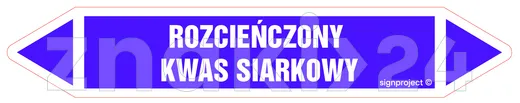 ROZCIEŃCZONY KWAS SIARKOWY - Rurociągi - JF406