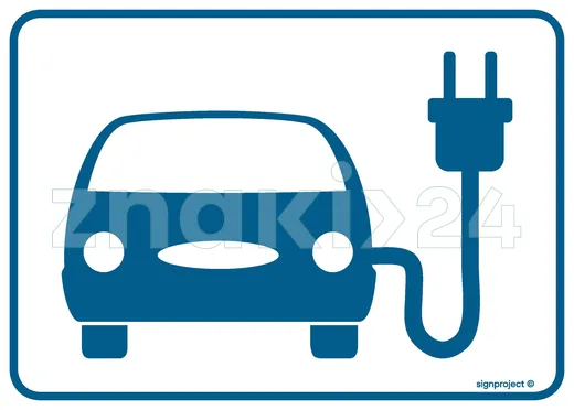 Stacja ładowania pojazdów elektrycznych - Oznakowanie stacji paliw - SB026