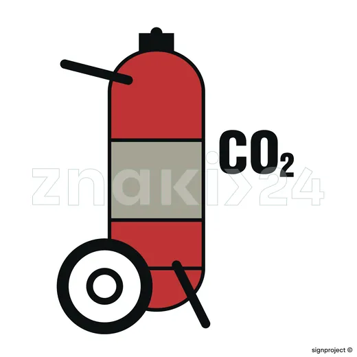 Halon wheeled fire extinguisher - Znak morski - FE100