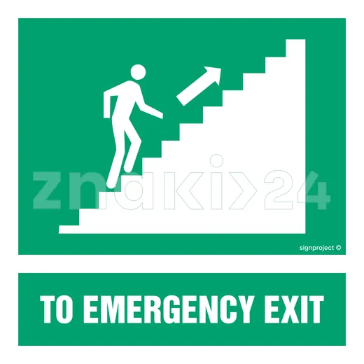 To emergency EXIT - Znak morski - FB164