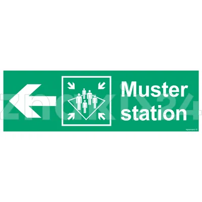 Muster station side left - Znak morski - FB137