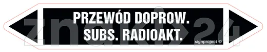 PRZEWÓD DOPROW. SUBS. RADIOAKT. - Rurociągi - JF363