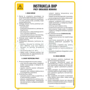 Instrukcja BHP przy obsłudze bemara - IAG10 - Instrukcja BHP do wydruku