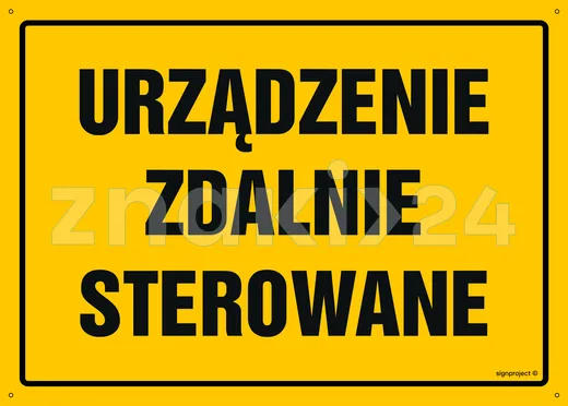 Urządzenie zdalnie sterowane - Tablica budowlana informacyjna - OA182