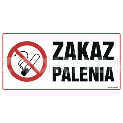 Zakaz palenia - Znak informacyjny - NC138