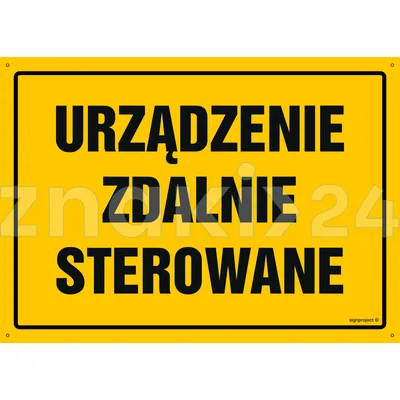 Urządzenie zdalnie sterowane - Tablica budowlana informacyjna - OA182