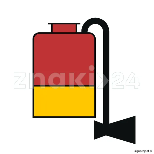 Water wheeled fire extinguisher - Znak morski - FE104