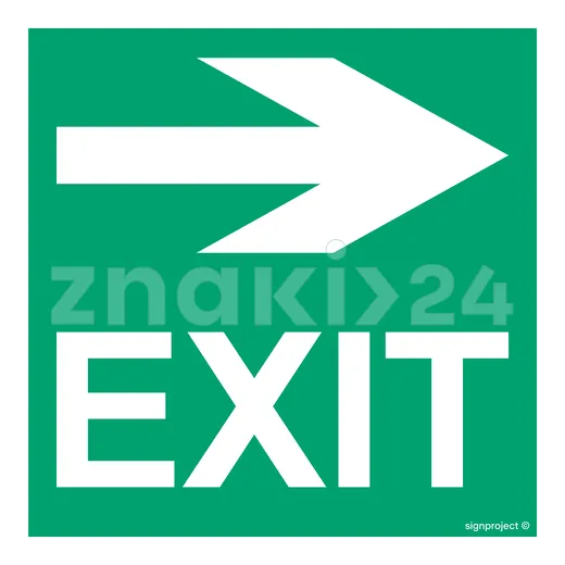 Right to EXIT - Znak morski - FB167