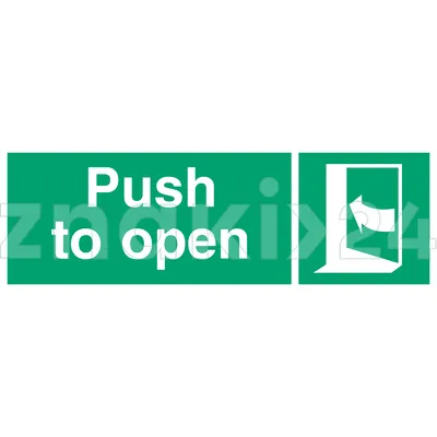 Push right to open - Znak morski - FB178