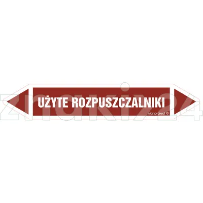 UŻYTE ROZPUSZCZALNIKI - Rurociągi - JF463