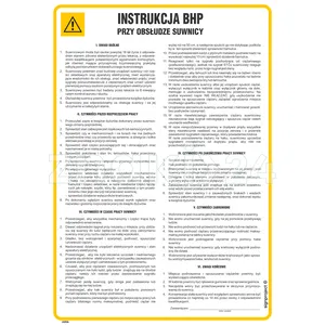 Instrukcja BHP przy obsłudze suwnicy - IAE06 - Instrukcja BHP do wydruku