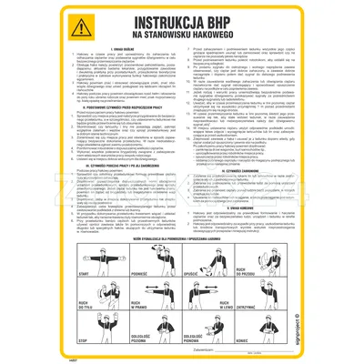 Instrukcja BHP na stanowisku hakowego - IAE07 - Instrukcja BHP do wydruku