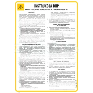 Instrukcja BHP przy czyszczeniu powierzchni w komorze roboczej - IAC35 - Instrukcja BHP do wydruku