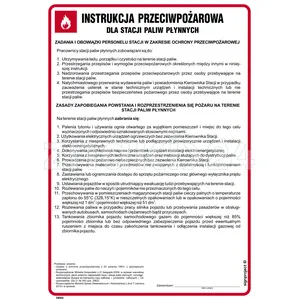 Instrukcja przeciwpożarowa dla stacji paliw płynnych - Instrukcja Przeciwpożarowa. Instrukcja Ppoż - DB006 - Instrukcja BHP do wydruku